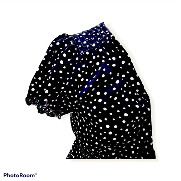 Max Studio Dress Black/ White Polka Dots Sz. SMALL - Picture 6 of 12
